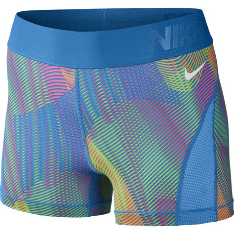 bunte nike pro damen shorts